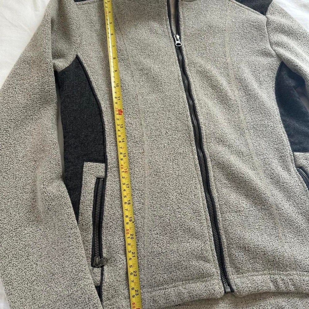 KUHL Alfpaca Fleece Jacket  Two Tone Colorblock Full Zip Gray Beige 
Medium - Picture 8 of 8